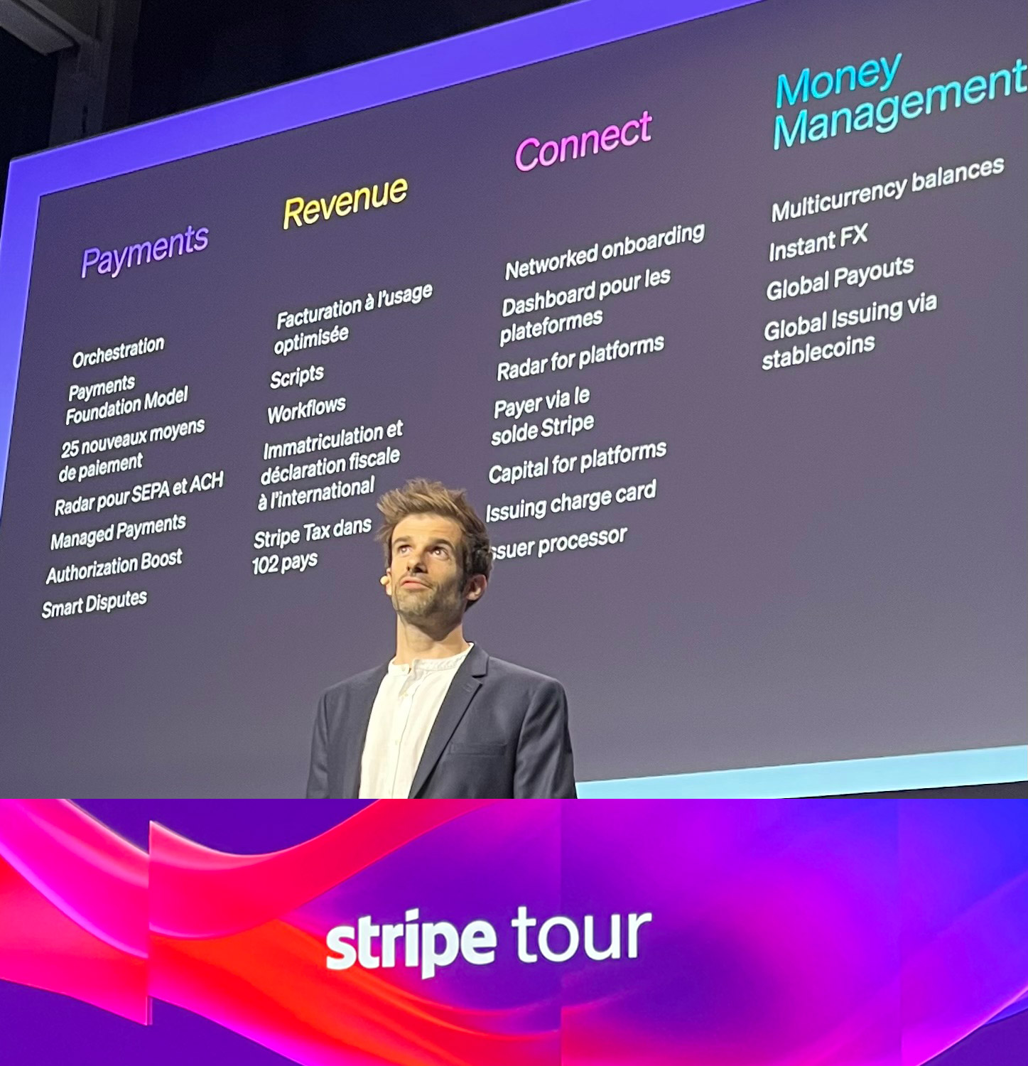 Intégration et compte rendu Stripe Tour Paris 2025
