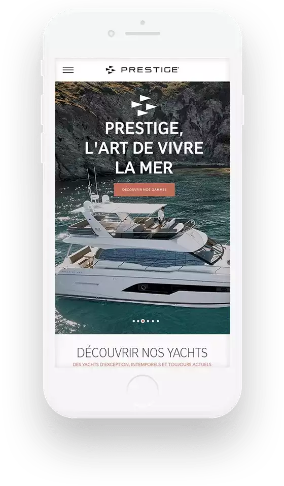 Production mobile 1 Prestige Yachts