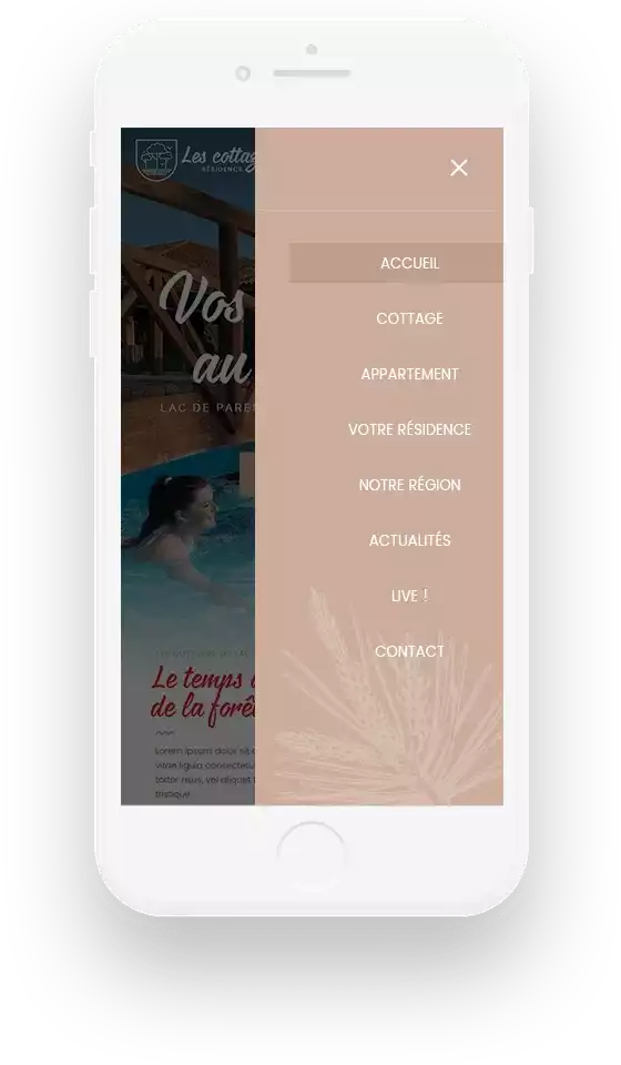 Production mobile 1 Les Cottages du Lac